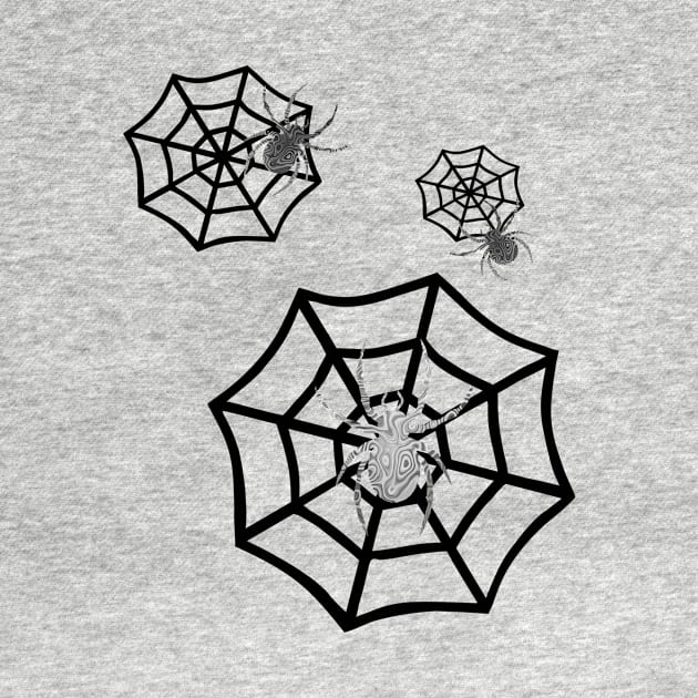 CREEPY Happy Halloween Spider Webs by SartorisArt1